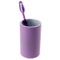 Free Standing Round Lilac Toothbrush Holder